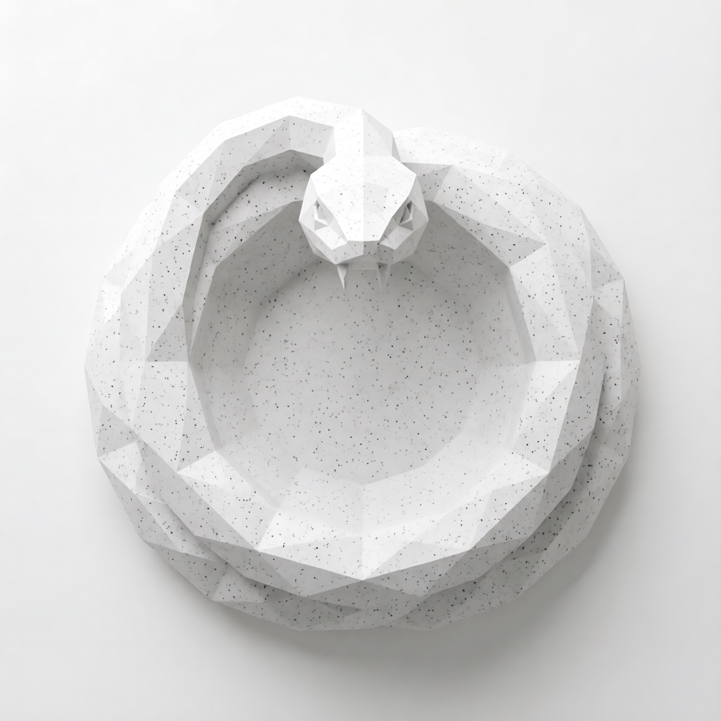 Premium Marble Poly Snake Tray & Decor